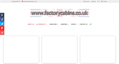 Desktop Screenshot of factorycabins.co.uk